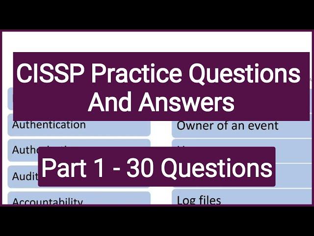 CISSP Practice Questions and Answers | CISSP Exam 2024 | CISSP Questions and Answers | CISSP Cert