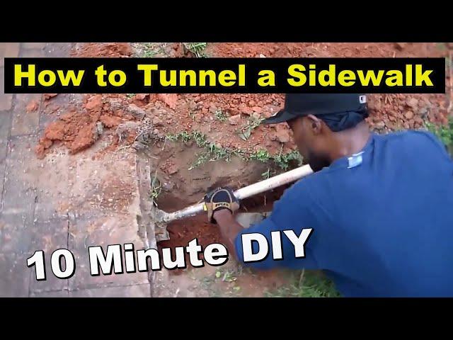 Tunnel Sidewalk - 2 Ways - YARD DRAIN \ FRENCH DRAIN