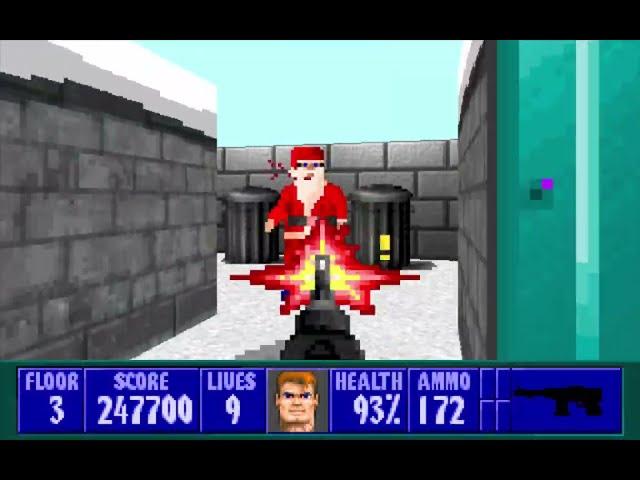 Wolfenstein 3D Christmas Special 2021 Edition Full Playthrough Complet