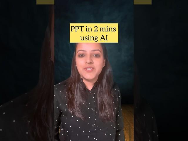 How to make PowerPoint presentation in 2 mins using AI| Make PPT on mobile phone #powerpoint #shorts