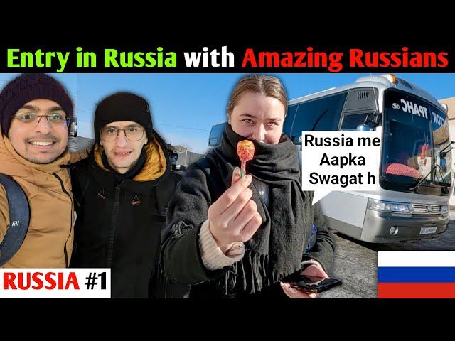 Entry in Siberia Russia by International Bus with Amazing Russians 