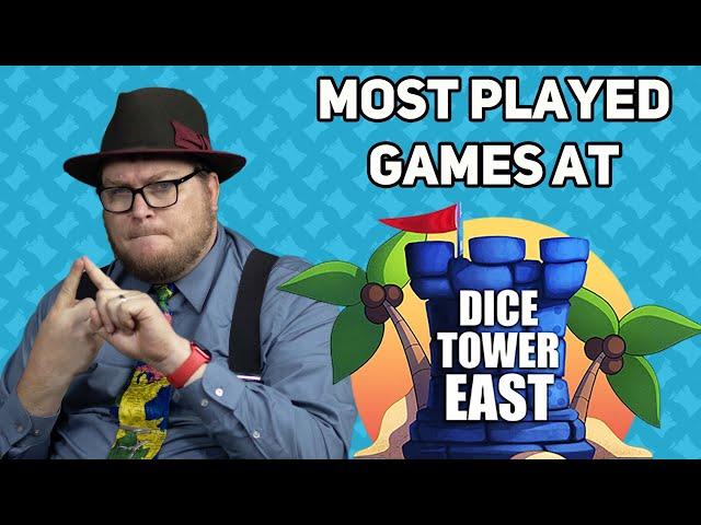 Most Played Games at Dice Tower East 2024 - with Tom Vasel