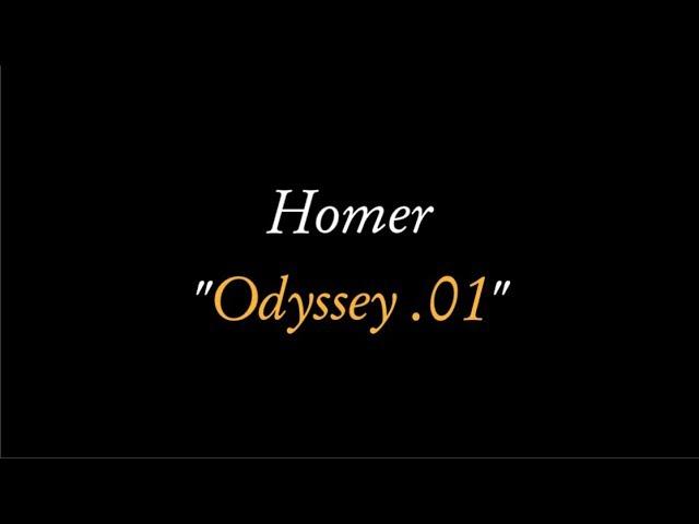 Homer, Odyssey rhapsody 01 (audiobook spoken in reconstructed Ancient Greek)