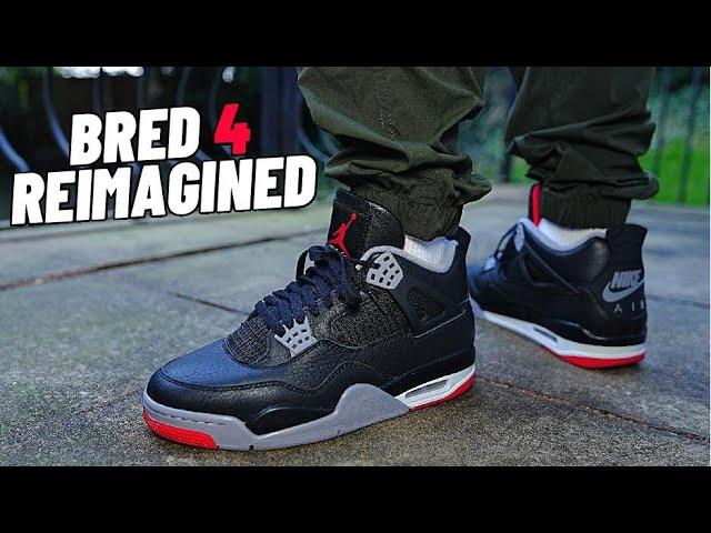 SO GOOD! Air Jordan 4 Bred Reimagined On Feet Review