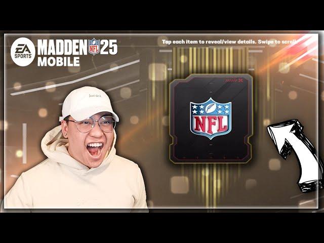 OUR FIRST MADDEN MOBILE 25 PACK OPENING! ICONIC PULL!! FIRST SNAP, MADDEN & ALL PRO BUNDLE OPENING!!