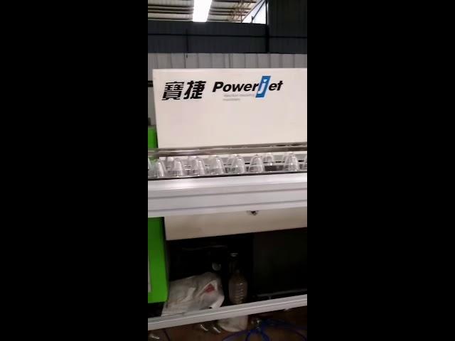 Auto pet jar blowing machine from injection machine to blowing machine without hand touch