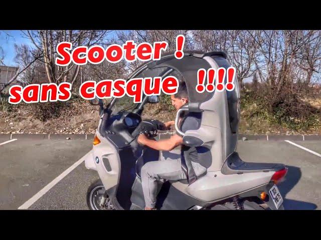 Scooter sans casque !! et légalement !!! (Bmw C1)