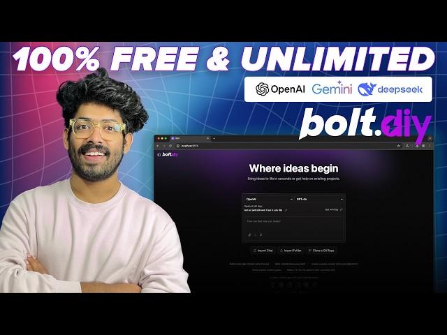Bolt.DIY - Free Open Source AI Coder (Full Setup & Tutorial) | Access Bolt.new For Free