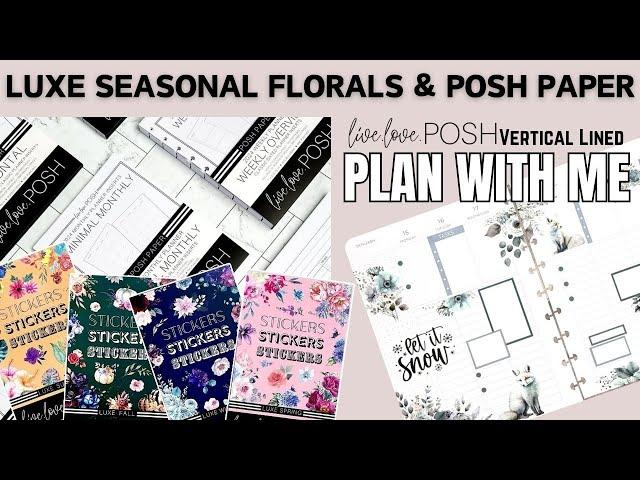 NEW RELEASE & PLAN WITH ME - CLASSIC VERTICAL LINED LIVE LOVE POSH DISC BOUND PLANNER - LUXE WINTER