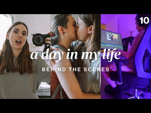 a day in the life of a lesbian youtuber  (behind the scenes)