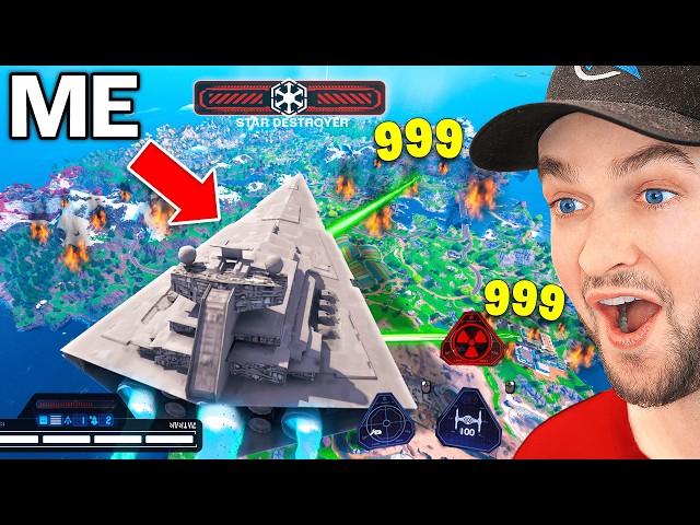 Controlling the STAR DESTROYER in Fortnite! (Mythic Boss Event)