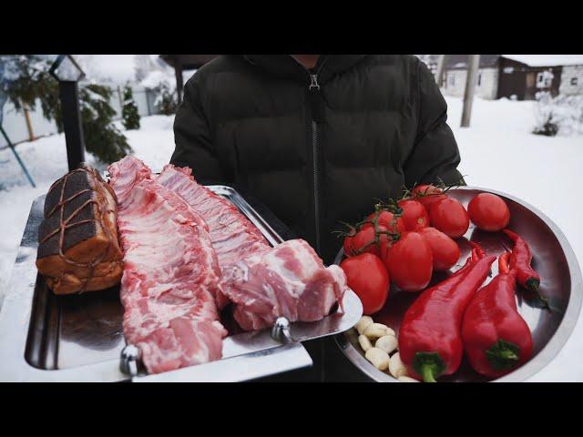 МЯСО ТАЕТ ВО РТУ. ТОМЛЕНЫЕ РЕБРА НА КОПЧЕНОМ САЛЕ В КАЗАНЕ!