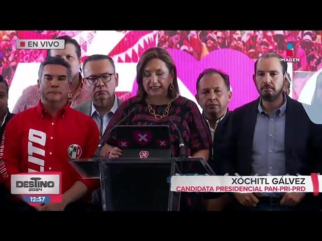 Mensaje de Xóchitl Gálvez tras perder la elección | Destino 2024