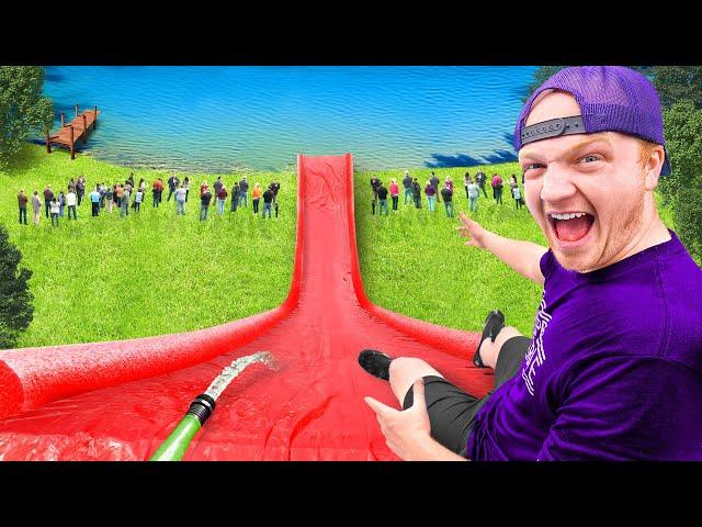 I Built Insane Backyard Waterslide!