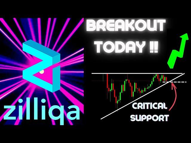 ZILLIQA ZIL - MAJOR BREAKOUT TODAY !!! - Price Prediction & Technical Analysis