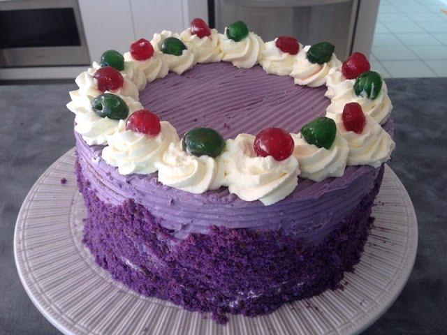 Ube Chiffon Cake