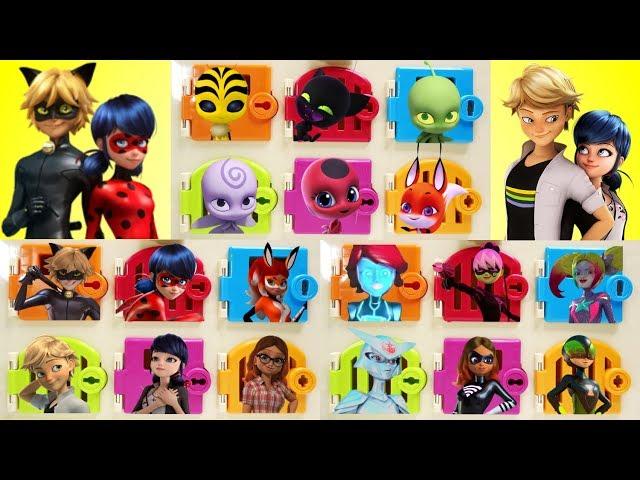 Miraculous Ladybug Villains and Kwami Trapped Doors Surprises - Compilation