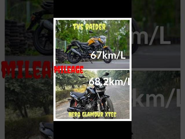 hero glamour vs TVs raider #bikecommuter #bikecomparing#shorts#youtubeshorts #trending