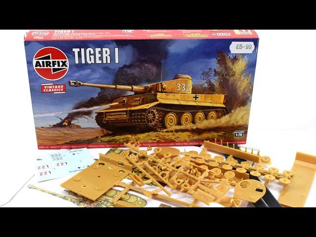 Airfix Tiger 1 Vintage Classics | 1/76 Scale Plastic Model Kit | Unboxing Review