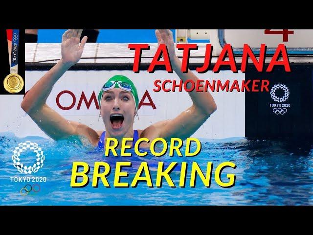 Tatjana Schoenmaker storms to world record-breaking victory in the women's 200m breaststroke