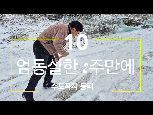 엄동설한 2주만에 가보니#수도꼭지동파#241221