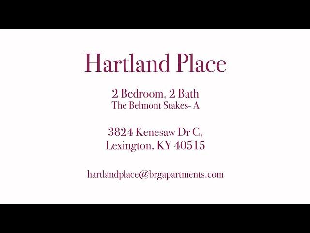 Hartland Place - Classic Belmont Stakes A - 2 Bedroom 2 Bath 1,008SqFt Model/Leasing Office