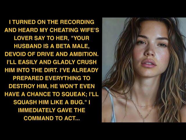 I Turned On The Recording And Heard My Cheating Wife's Lover Say To Her, Your Husband Is A Beta Male
