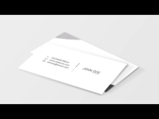 Creating a visiting card mockup in adobe photoshop