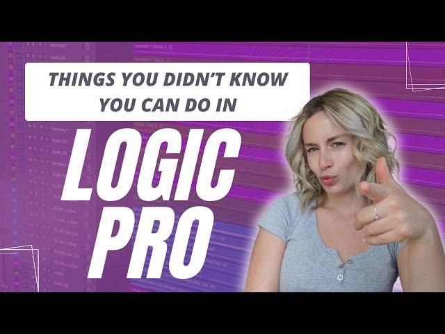 Things you didn't know you can do in Logic Pro