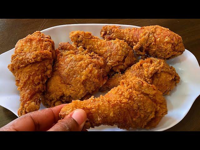 Crispy FRIED CHICKEN (No Eggs, No Milk)