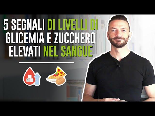 5 segnali di livelli DI GLICEMIA e ZUCCHERO elevati nel SANGUE