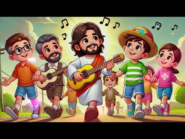 Walking with Jesus 2 | @CocomelonMusicRhymes | Inspirational Children's Songs