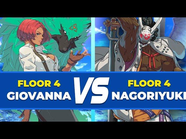 GGST Floor 4 ▶ Giovanna vs nagoriyuki ⏺ Guilty Gear Strive Low Level Gameplay ギルティギア