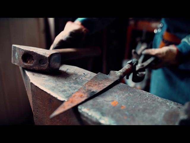 Blacksmith Making a knive - EPIC B ROLL AMAZING FILM