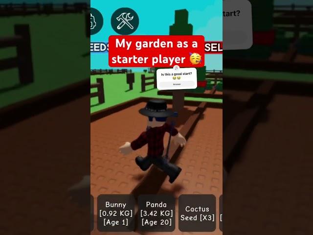 Starter player in Grow a Garden on Roblox! Is this a good start? #GrowaGarden #Roblox #Garden