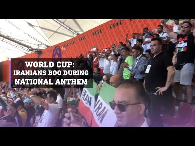 World Cup: Iranian fans boo during their national anthem before England-Iran match