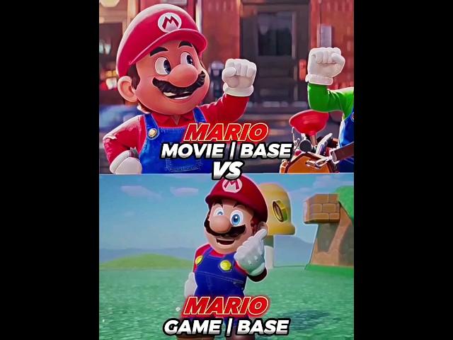 Movie Mario Vs Game Mario | #edit #mario #vs #sonic #shorts #fyp #mariobros #mariomovie #supermario