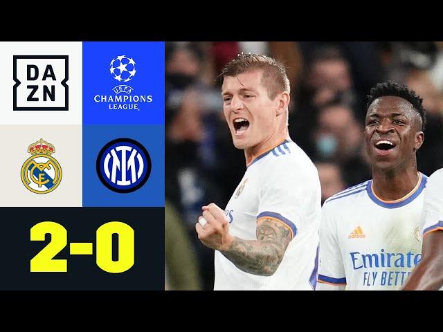 Gruppensieg geht an die Königlichen: Real Madrid - Inter Mailand 2:0 | UEFA Champions League | DAZN