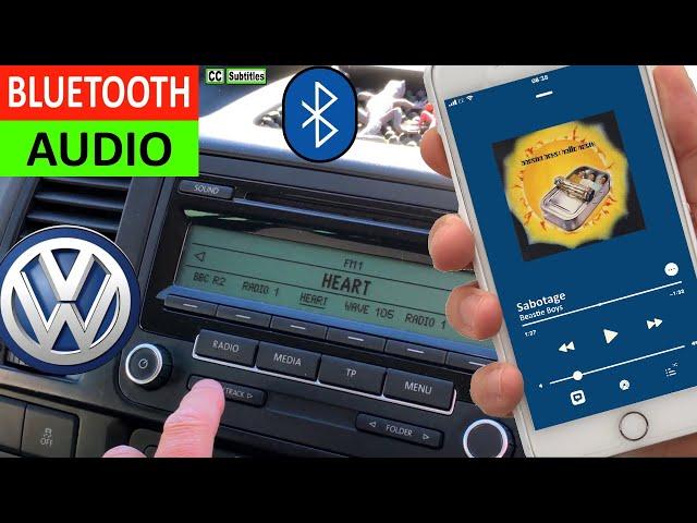 VW Bluetooth Audio How to play music from your iPhone on your VW T5 via Bluetooth - VW RCD 310