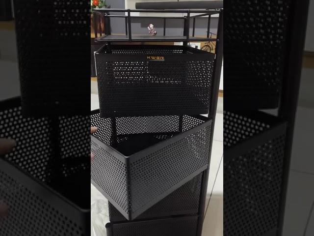 Kitchen Trolley Square |  Onion Baskets for Storage | Kitchen Space Saving Rack | Easy To Use