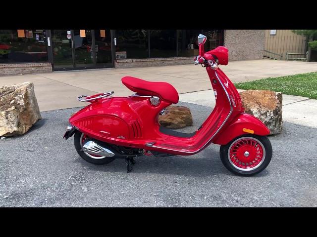 2018 Vespa (946)Red 150 Walk Around