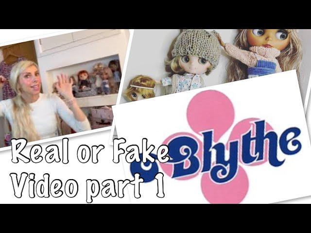 My first Blythe doll video, compare real and fake.