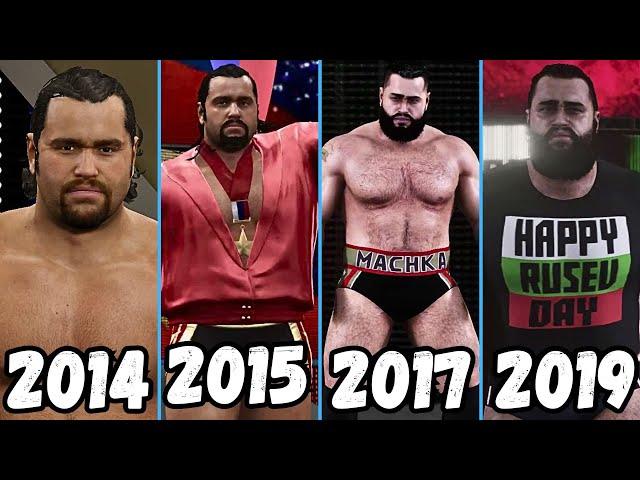 Evolution of  Rusev Entrance 2014 -2019 - WWE Games