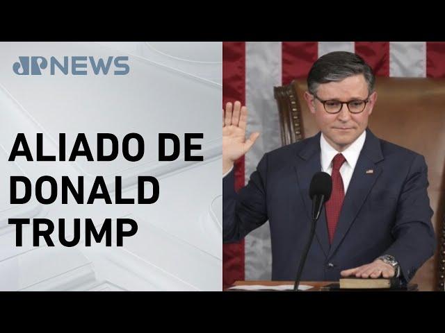 Mike Johnson é reeleito presidente da Câmara dos Deputados dos Estados Unidos