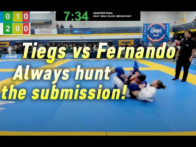 Aaron Tiegs vs Adilson Fernando Jiu Jitsu Black Belt Match