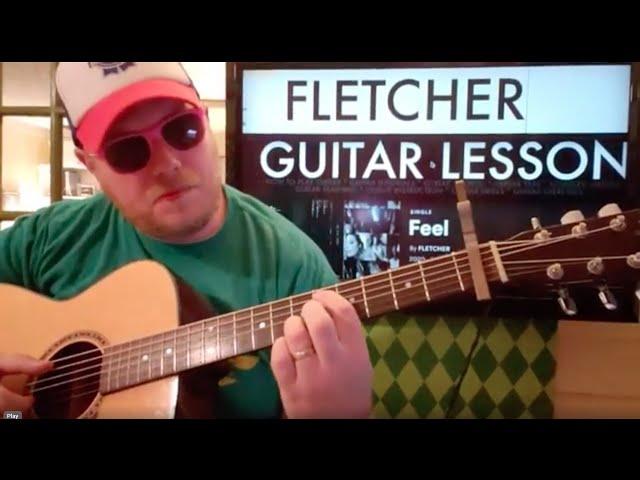 How To Play Feel FLETCHER // easy guitar tutorial beginner lesson easy chords