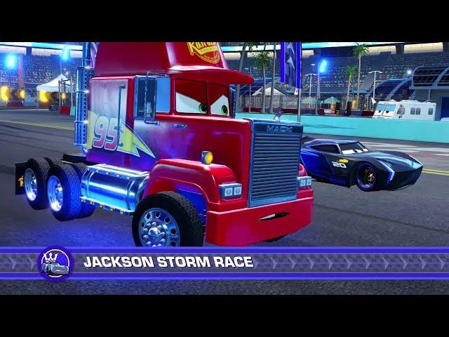 Cars 3: Driven to Win - Mack vs Jackson Storm (Hard Mode) - PS4 Gameplay