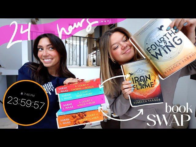 24 HOUR READING VLOG: swapping our favorite fantasy books! 