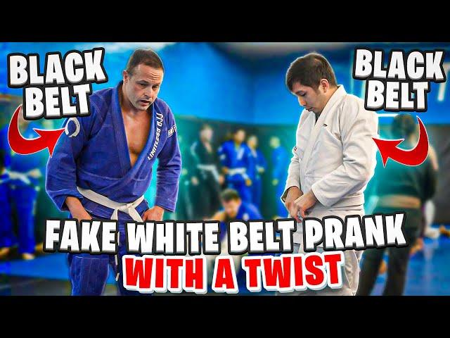 We PRANKED A BJJ Black Belt Posing As A White Belt...