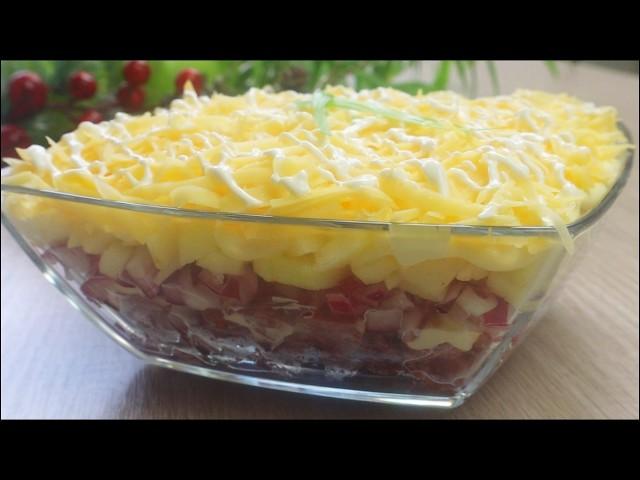 Честно,я не ожидала,что он настолько Вкусный! Салат "КОРОЛЕВСКИЙ ШАРМ" и Всего четыре ингредиента